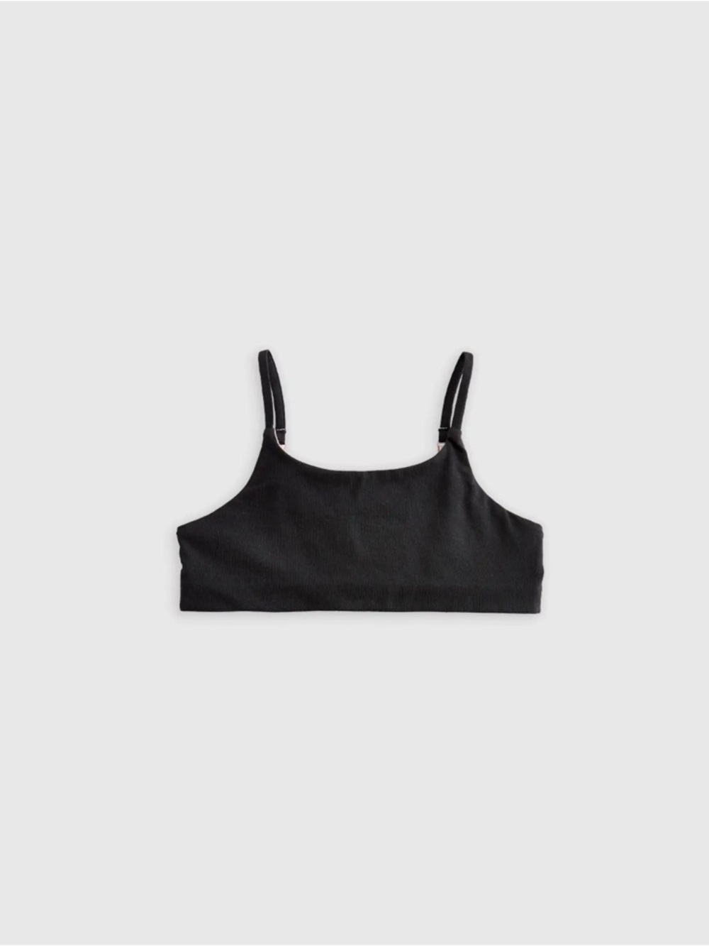Quince Organic Cotton Scoop Reversible Bralette in Blk, Blue, White, mink Size 6 - Picture 2 of 6